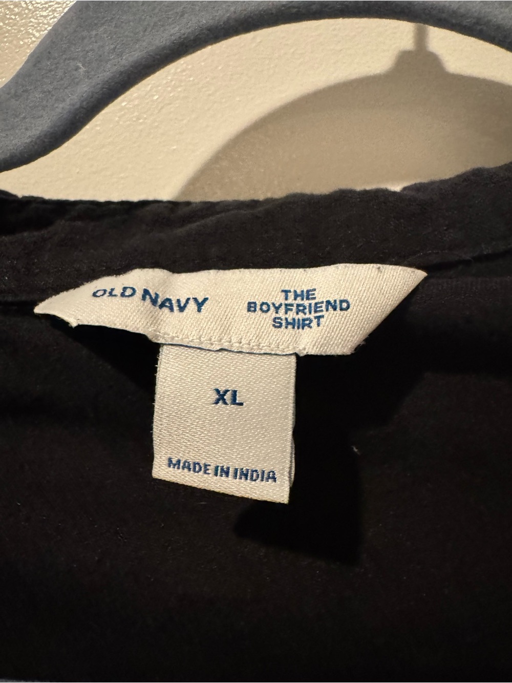 Old Navy Black Linen Boyfriend Button-Down Shirt Size XL - Picture 4 of 5